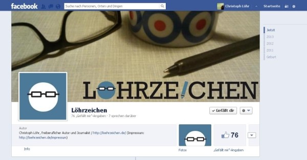 Löhrzeichen: Facebook-Profil